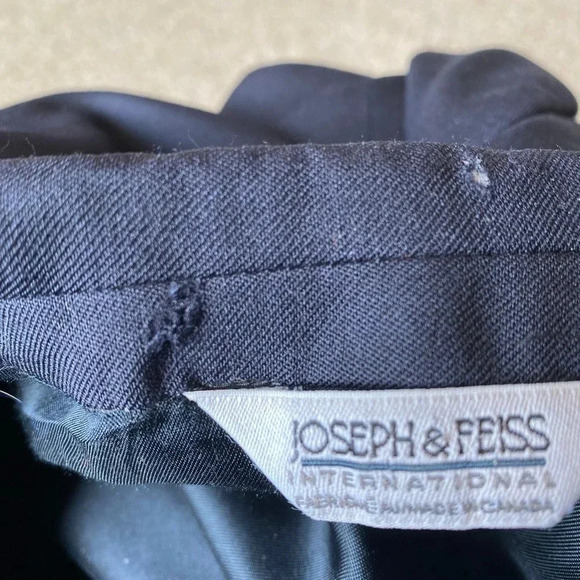 Joseph & Feiss Wool Suit 2 Button Blue Blazer Sport Coat Jacket Men 42R Pockets - Picture 8 of 8